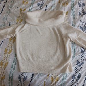H&M White Cowl Neck Sweater
